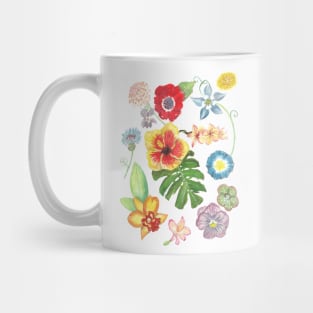 Mosaic of flowers Mug